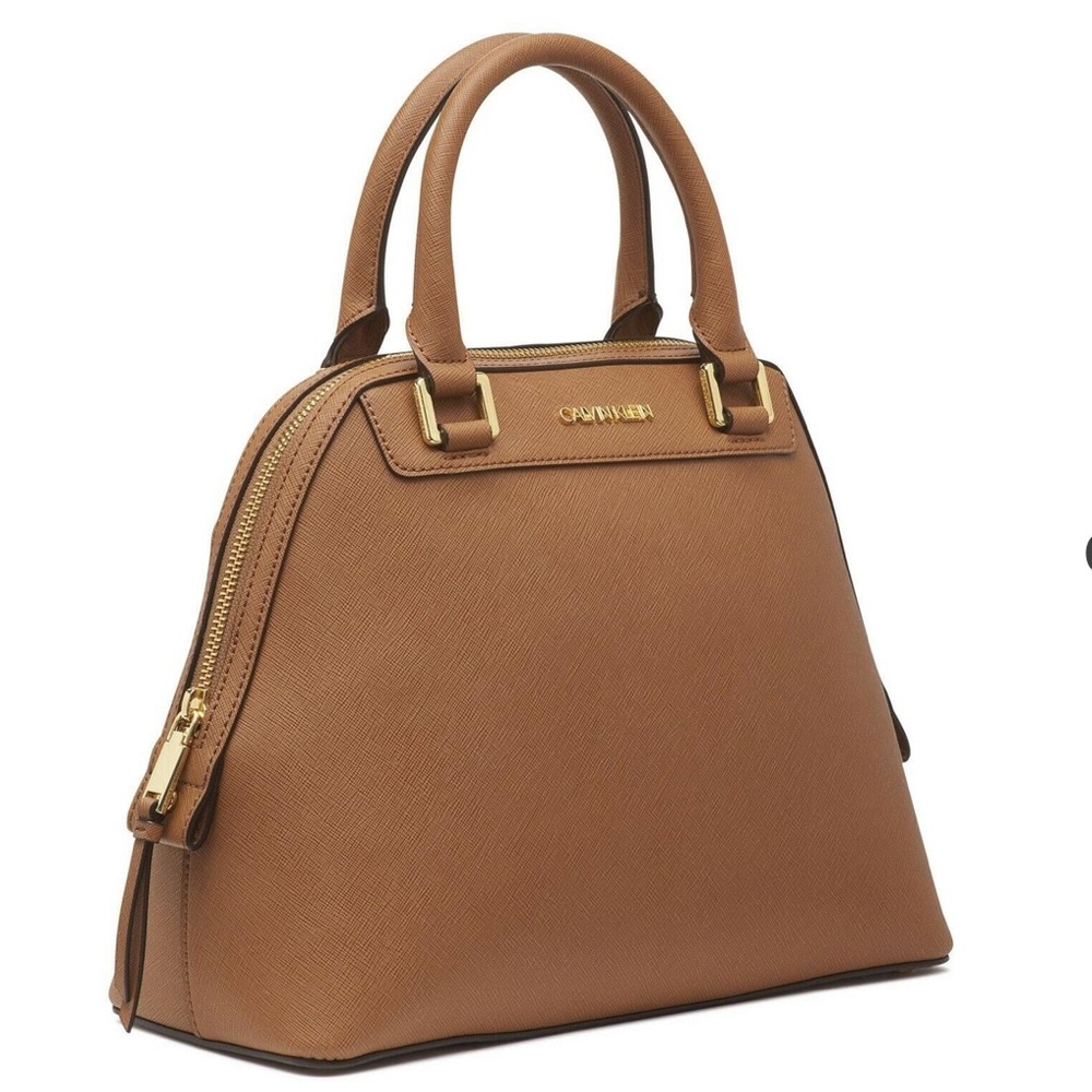 FLAW- Calvin Klein Clara some bag cognac NWOT